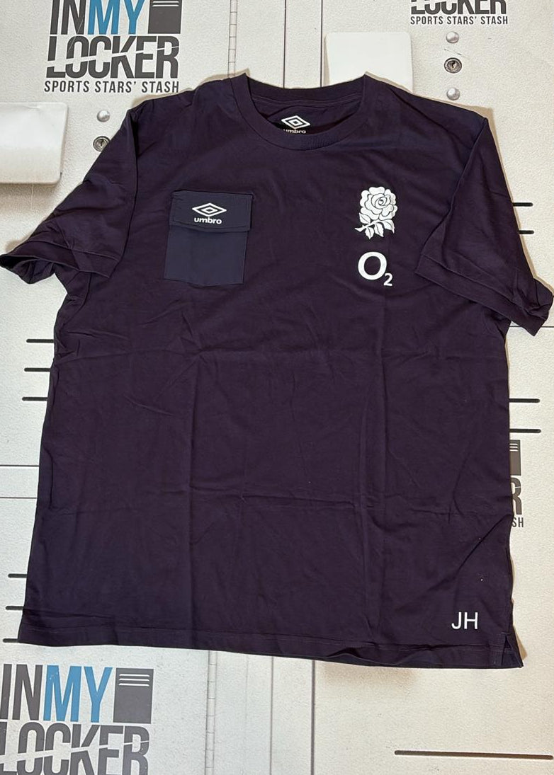 England Rugby - Initialled Squad Presentation T-Shirt [Purple]