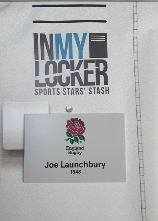 England Rugby - Joe Launchbury Changing Room Name Plate [White]