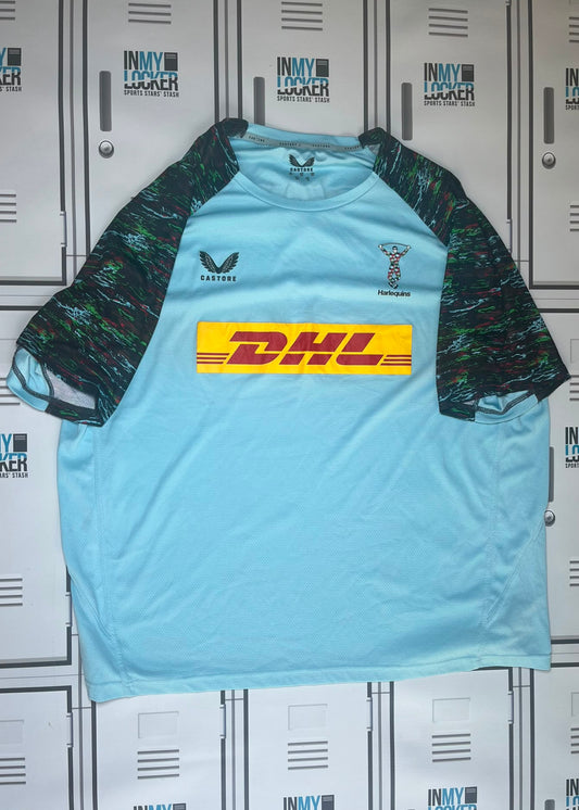 James Chisholm - Harlequins Rugby Castore Gym T-Shirt [Light Blue]