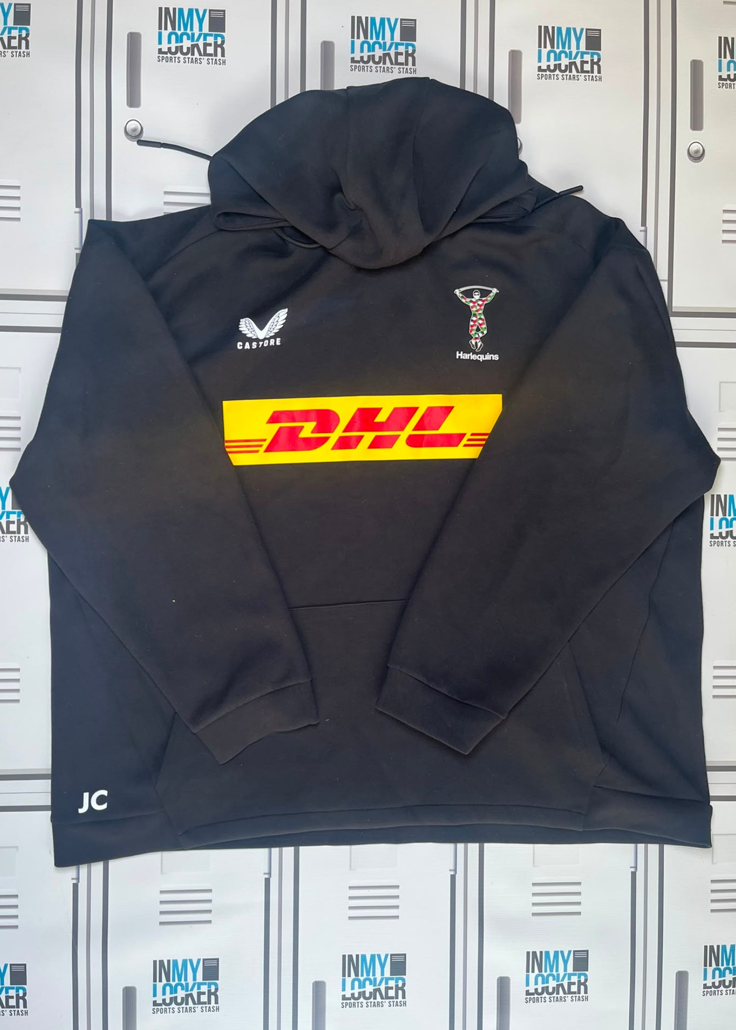 James Chisholm - Harlequins Rugby Castore Leisure Hoodie Initialled JC [Black]