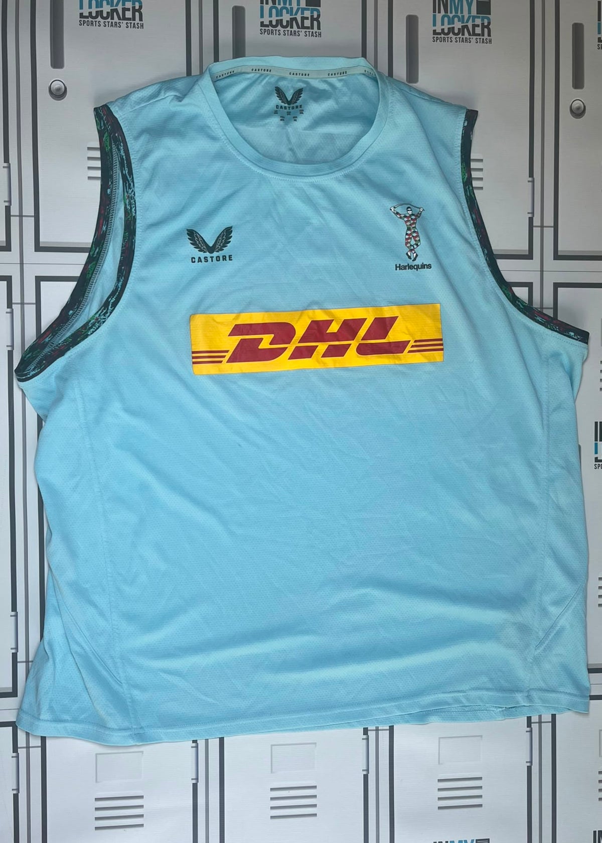 James Chisholm - Harlequins Rugby Castore Gym Vest [Light Blue]