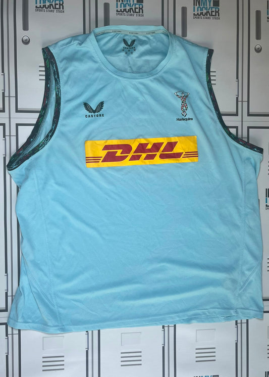 James Chisholm - Harlequins Rugby Castore Gym Vest [Light Blue]