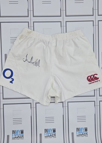 James Haskell - England Rugby Signed Match Shorts [White]