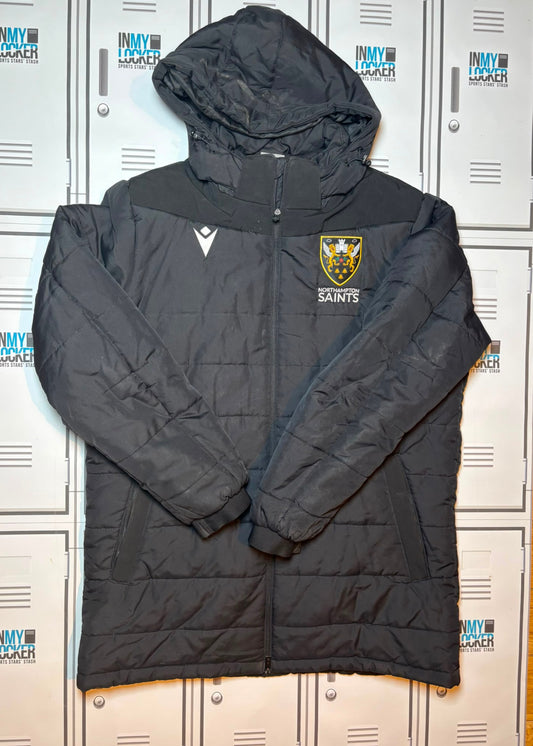 James Ramm - Northampton Saints Macron Padded Sub Coat [Black]