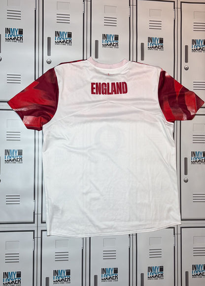 Jamie George - England Rugby Training Shirt [White and Red]