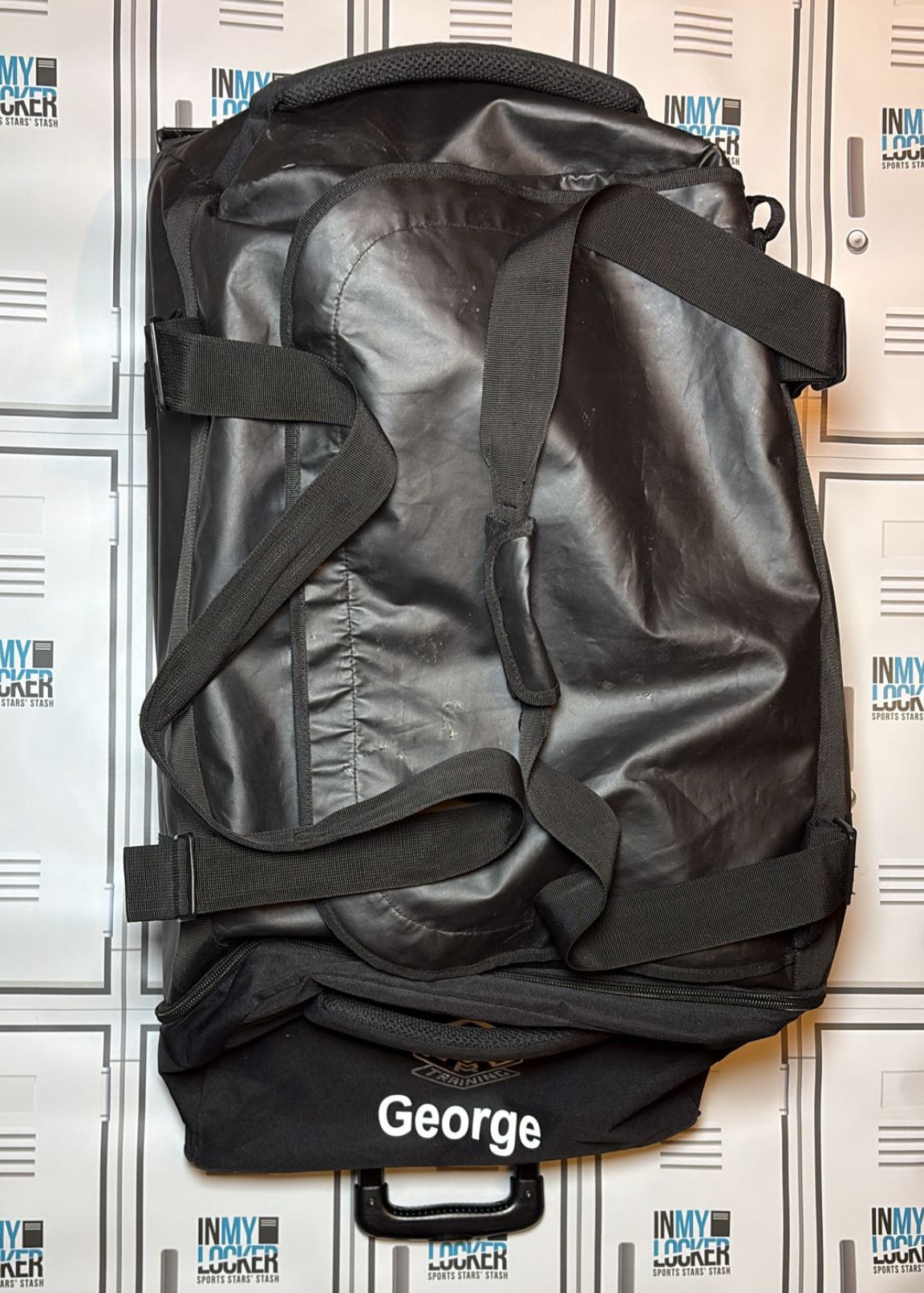 Jamie George - England Rugby Umbro Pro Wheeled Large Holdall Named George [Black]