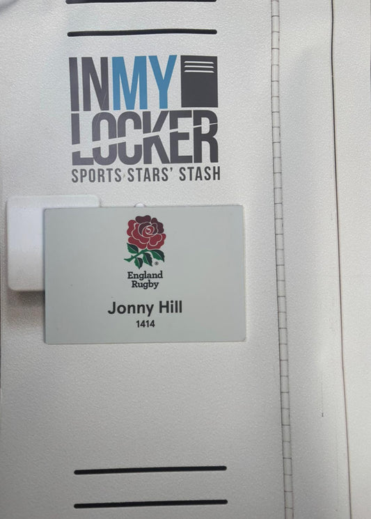 England Rugby - Jonny Hill Changing Room Name Plate [White]