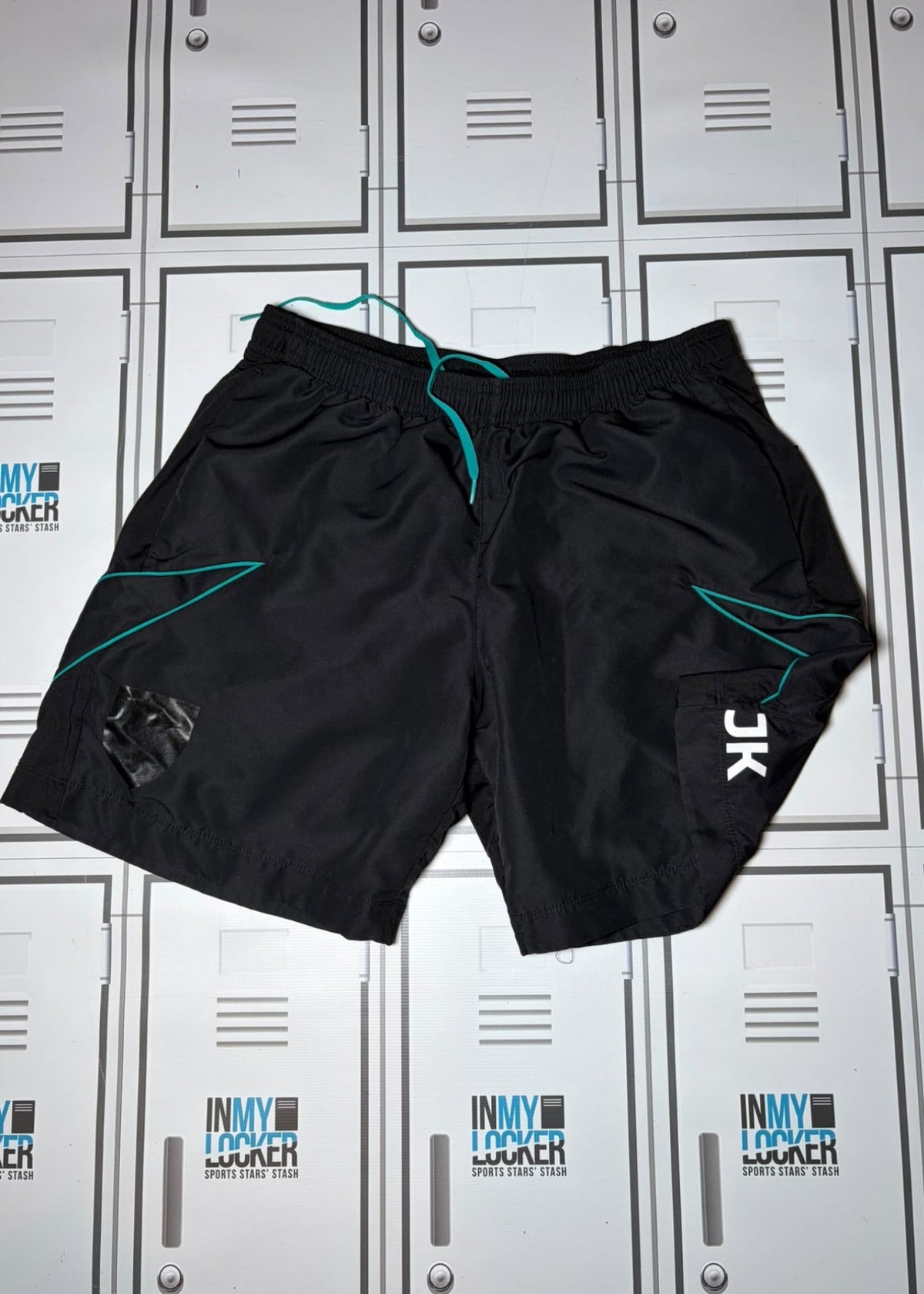 Josh Kemeny - Northampton Saints Macron Gym Shorts Initialled JK [Black]