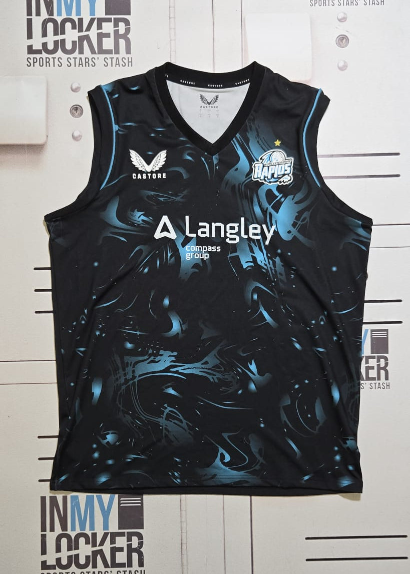 Worcestershire County Cricket Club Worcester Rapids Sleeveless Sweatshirt [Black & Blue]