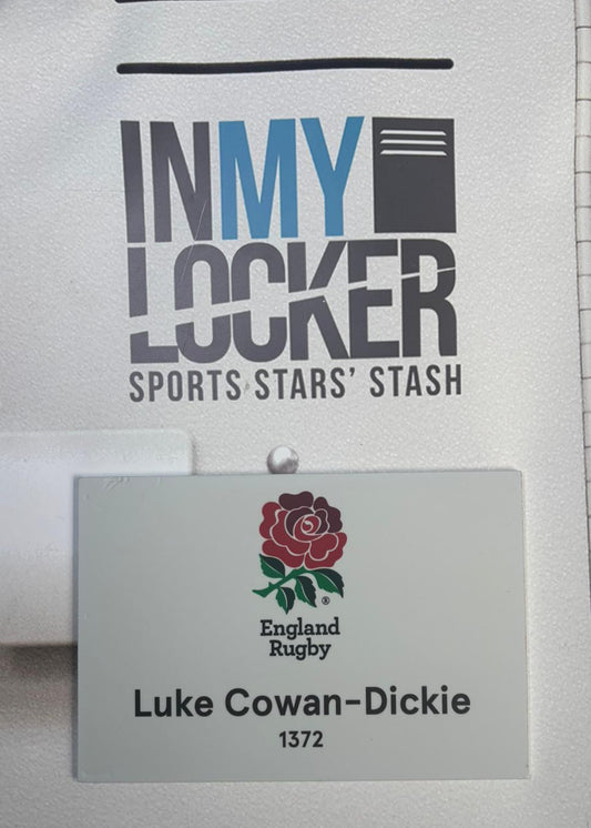 England Rugby - Luke Cowan-Dickie Changing Room Name Plate [White]