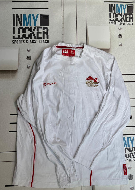 Marcus Watson - England Commonwealth Games 2014 Training Shirt Long-Sleeve [White]