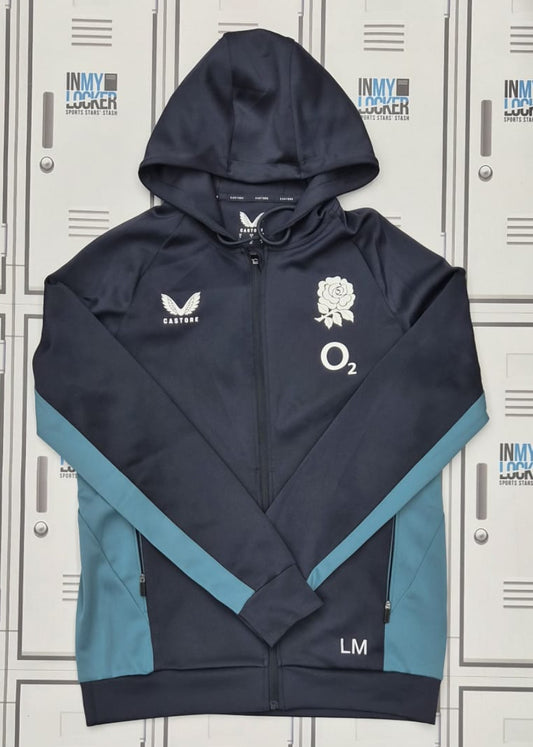 Lou Meadows - England Rugby Castore Full Zip Jacket Initialled LM [Navy]