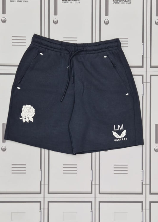 Lou Meadows - England Rugby Castore Long Knit Shorts Initialled LM [Navy]