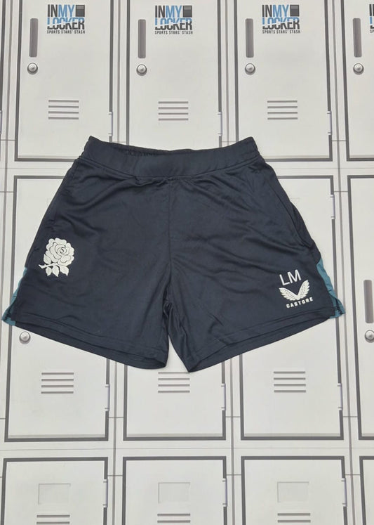 Lou Meadows - England Rugby Castore Shorts Initialled LM [Navy]