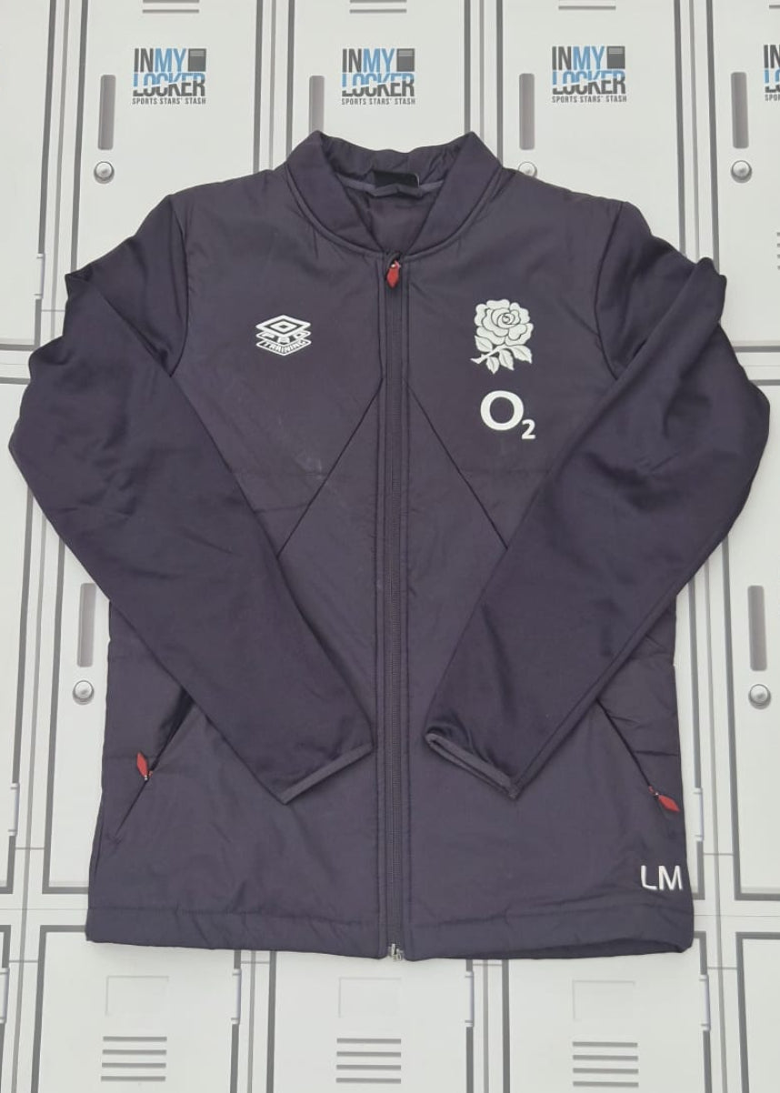 Lou Meadows - England Rugby Umbro Gym Thermal Jacket Initialled LM [Purple]