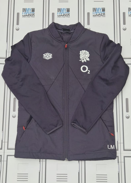 Lou Meadows - England Rugby Umbro Gym Thermal Jacket Initialled LM [Purple]