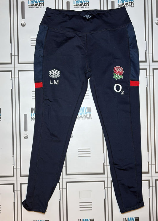 Lou Meadows - England Rugby Women’s Gym Leggings Initialled LM [Navy]