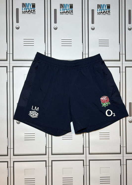 Lou Meadows - England Rugby Women’s Gym Shorts Initialled LM [Navy]