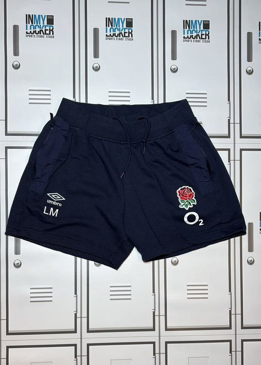 Lou Meadows - England Rugby Women’s Knit Shorts Initialled LM [Navy]