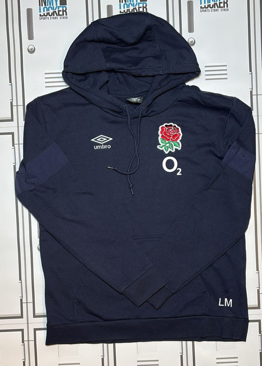 Lou Meadows - England Rugby Women’s Overhead Hoodie Initialled LM [Navy]