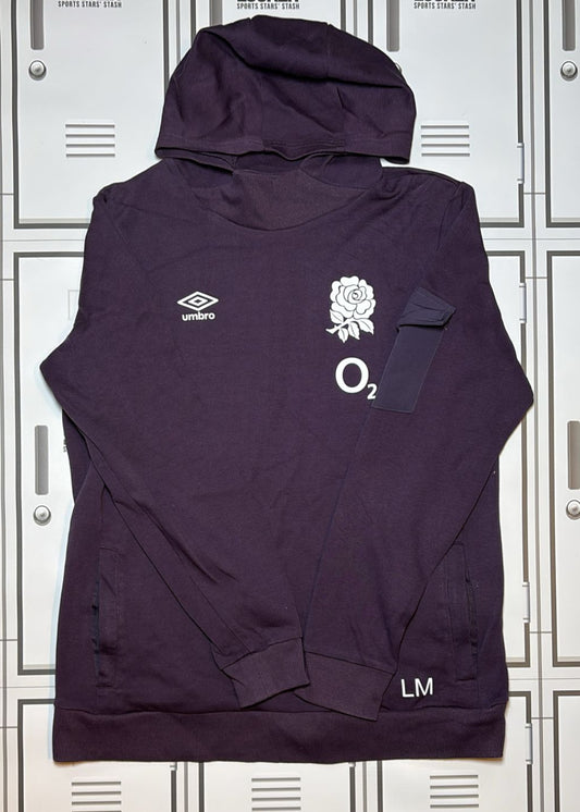 Lou Meadows - England Rugby Women’s Overhead Hoodie Initialled LM [Purple]