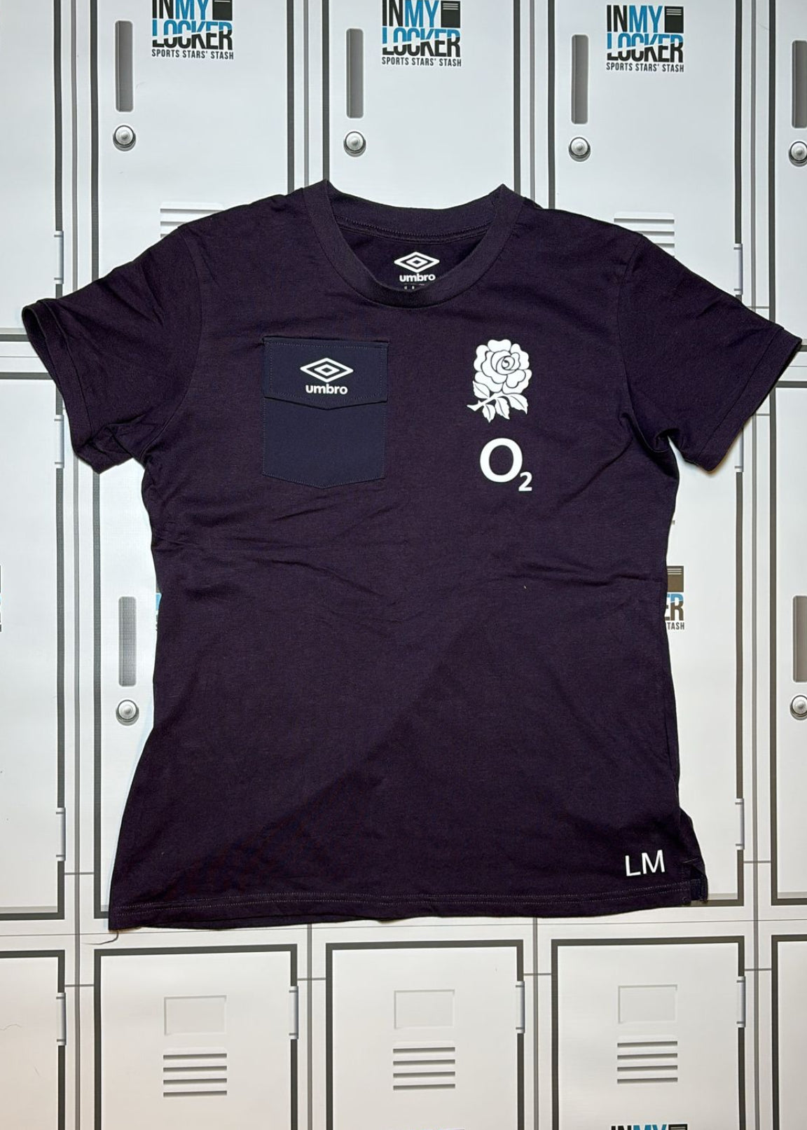 Lou Meadows - England Rugby Women’s Squad Presentation T-Shirt Initialled LM [Purple]