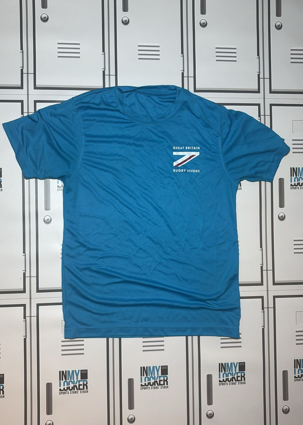 Lou Meadows - Great Britain Rugby Sevens Gym T-Shirt [Blue]