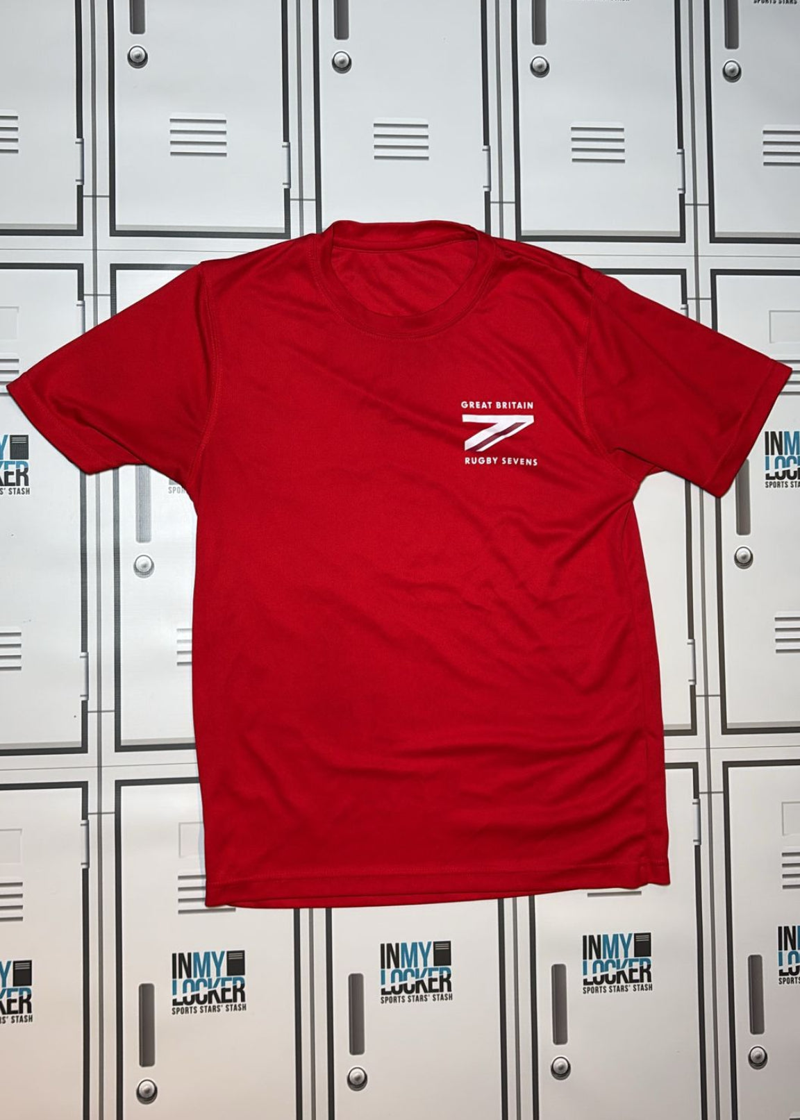 Lou Meadows - Great Britain Rugby Sevens Gym T-Shirt [Red]