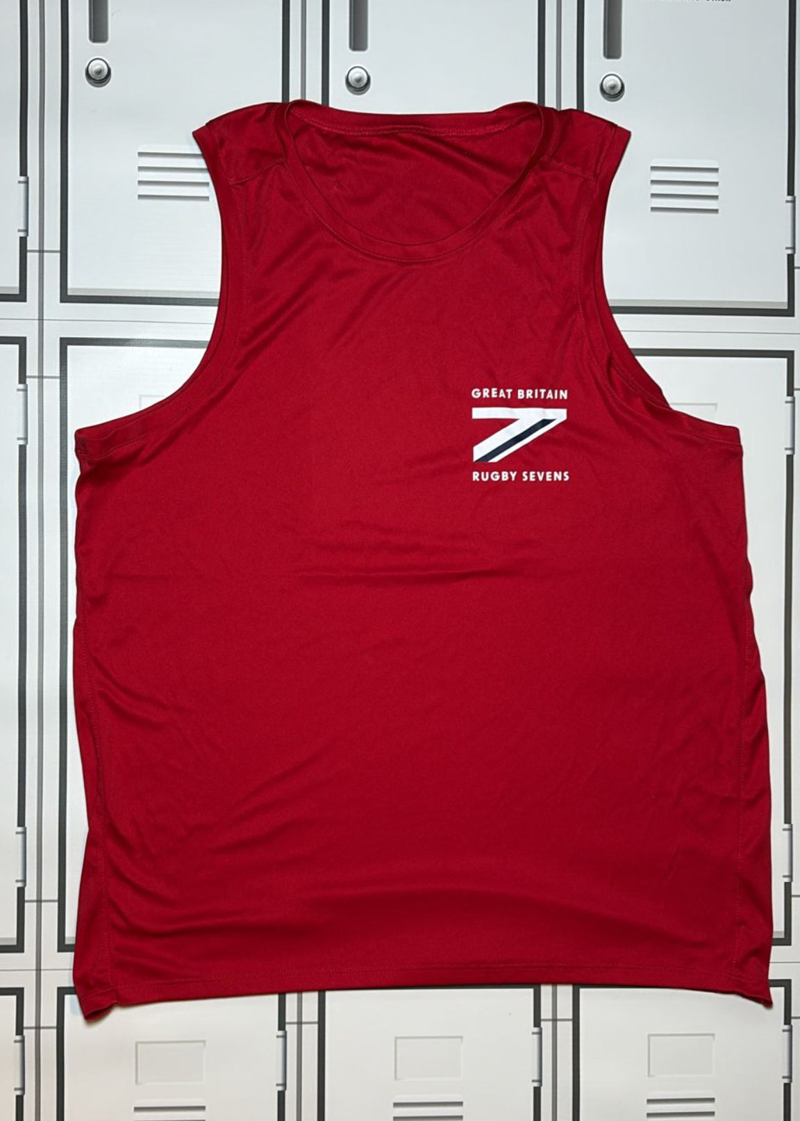 Lou Meadows - Great Britain Rugby Sevens Gym Vest [Red]