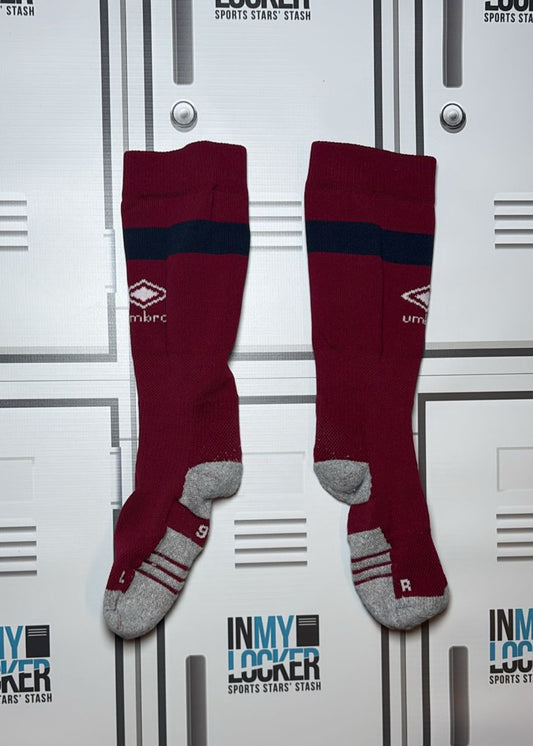 Lou Meadows - Umbro Mid-Calf Rugby Socks [Red]