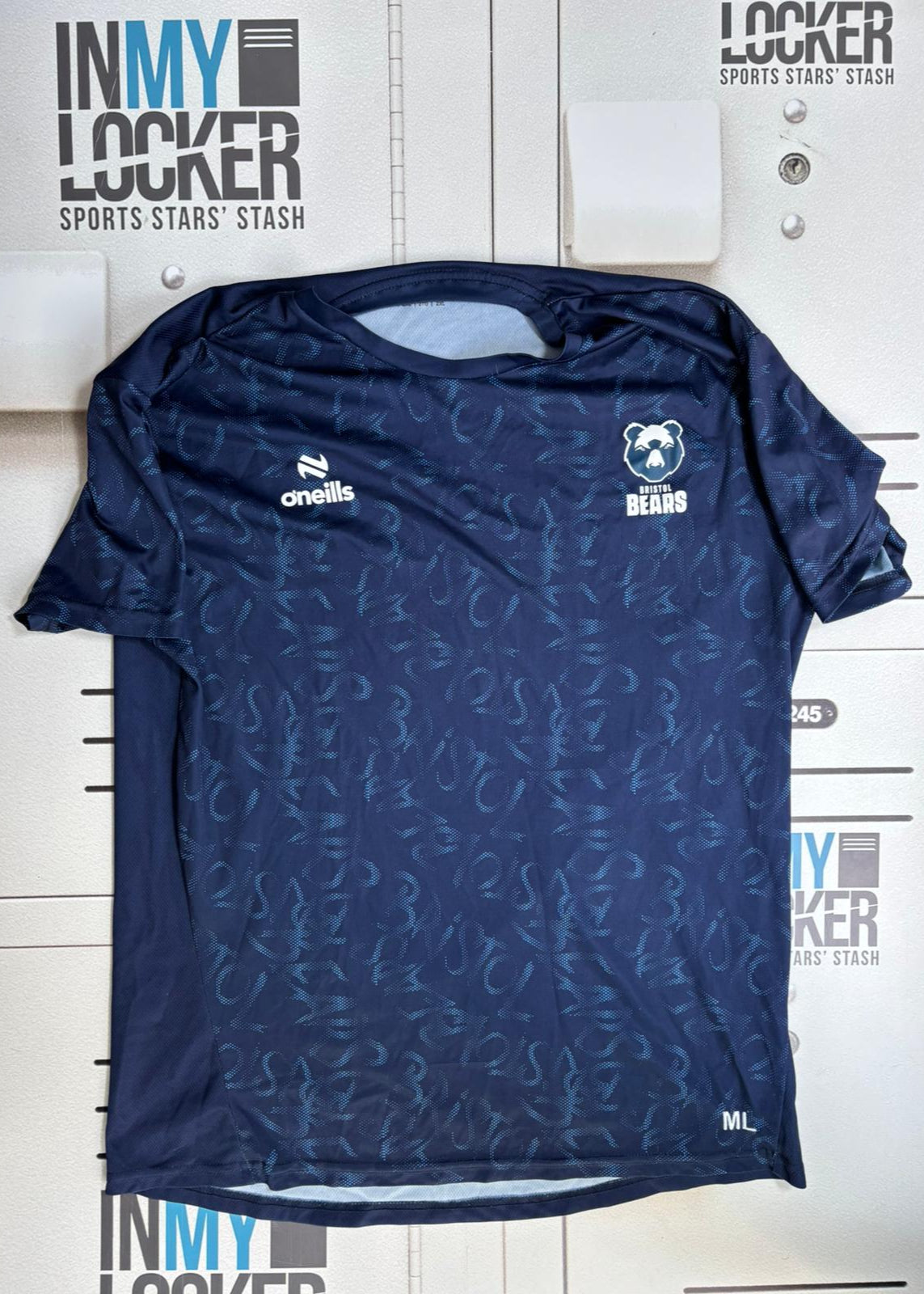 Max Lahiff - Bristol Bears Initialled Gym T-Shirt [Navy]