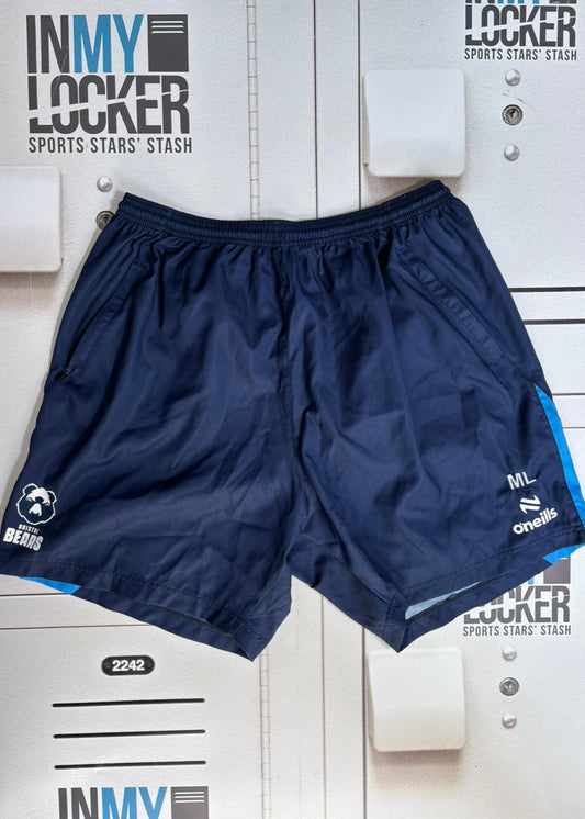 Max Lahiff - Bristol Bears Initialled Gym Shorts [Navy w/Blue Trim]