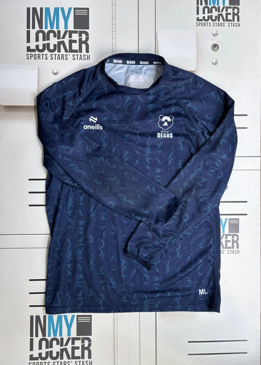 Max Lahiff - Bristol Bears Name Pattern Long-Sleeve Training Top [Navy]