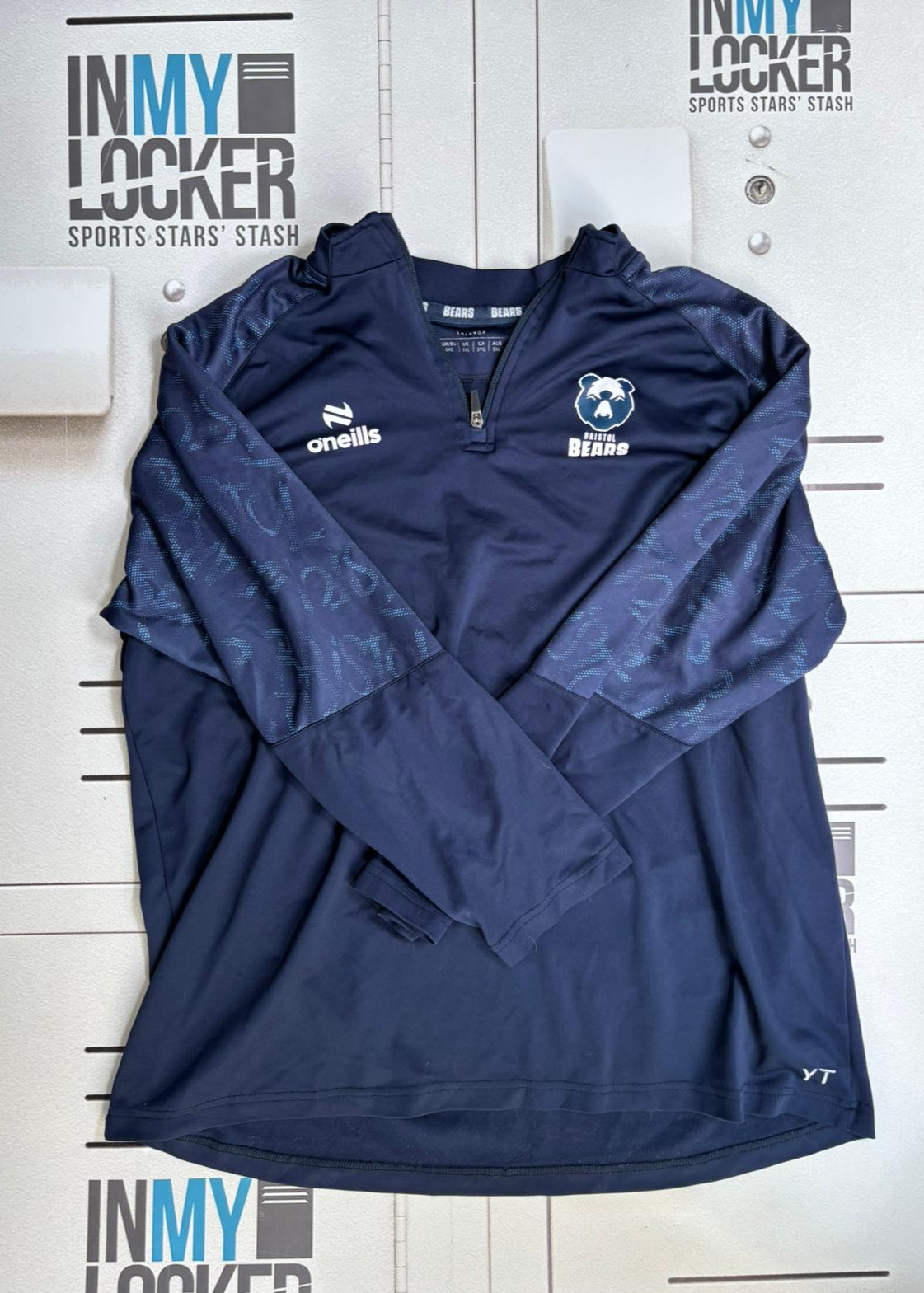 Max Lahiff - Bristol Bears Initialled 1/4 Zip Training Top [Navy]