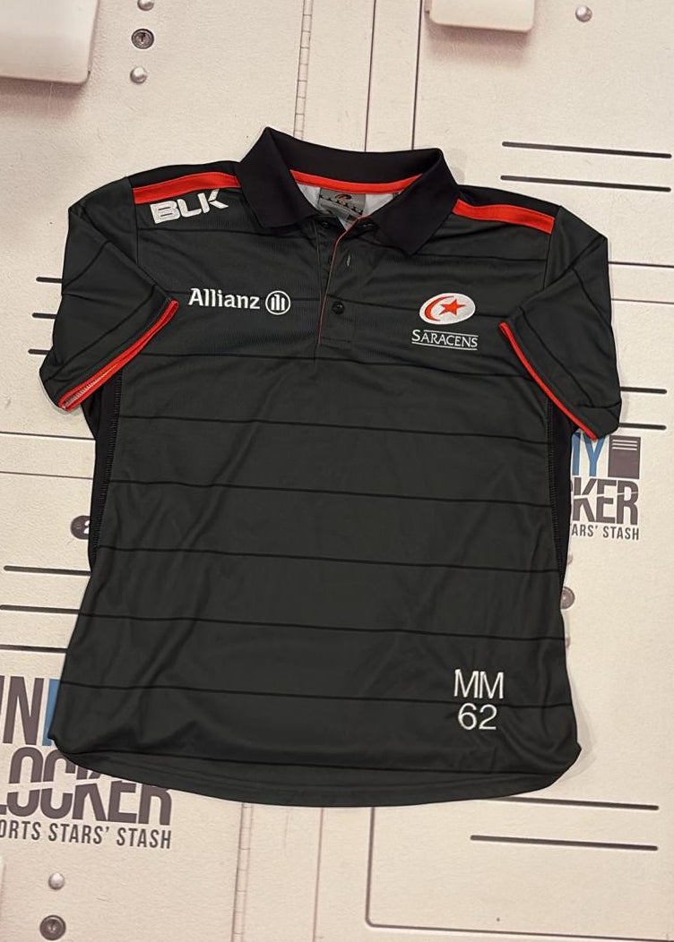 Max Mallins - Saracens Initialled Polo Shirt [Grey]