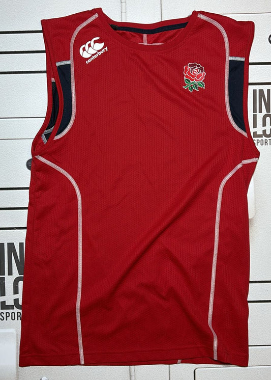 Marcus Watson England Rugby Gym Vest [Red and Navy]