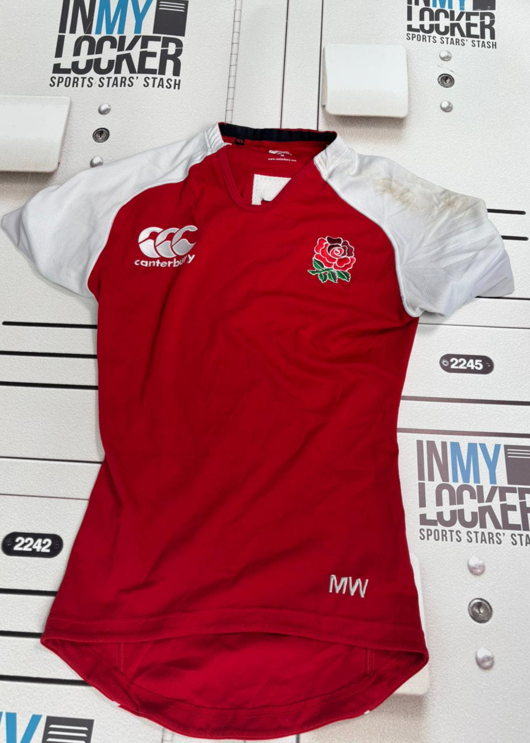 Marcus Watson - Initialled England Sevens Match-Worn Shirt [Red & White]