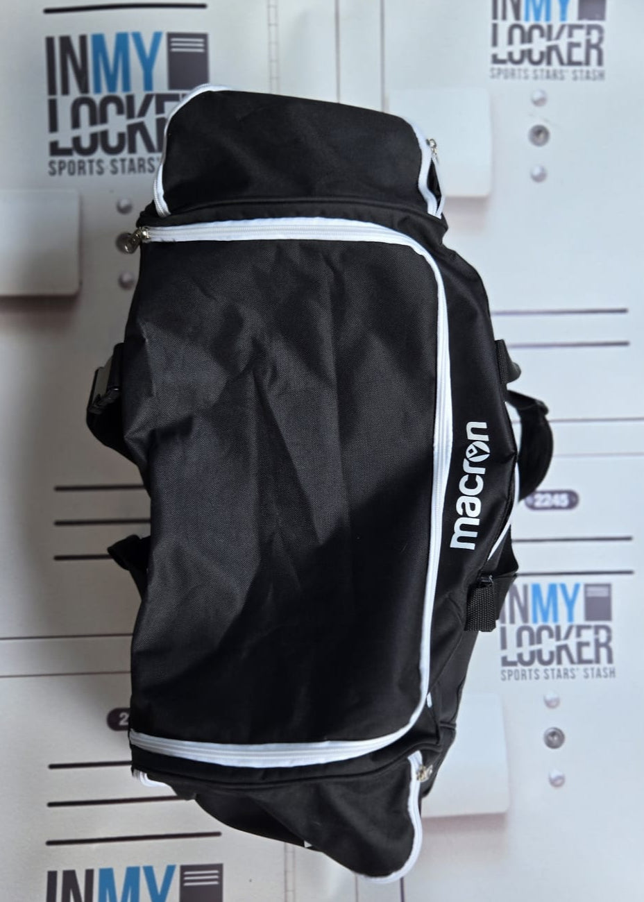 Macron - Small-Medium Gym Bag [Black & White]