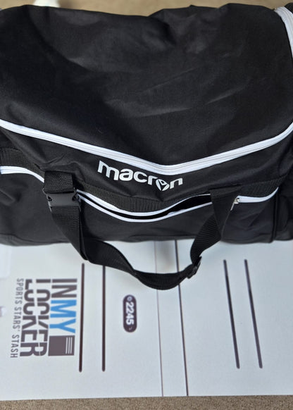 Macron - Small-Medium Gym Bag [Black & White]