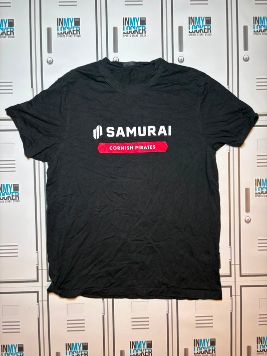 Martin Maloney - Cornish Pirates Samurai Leisure T-Shirt [Black]