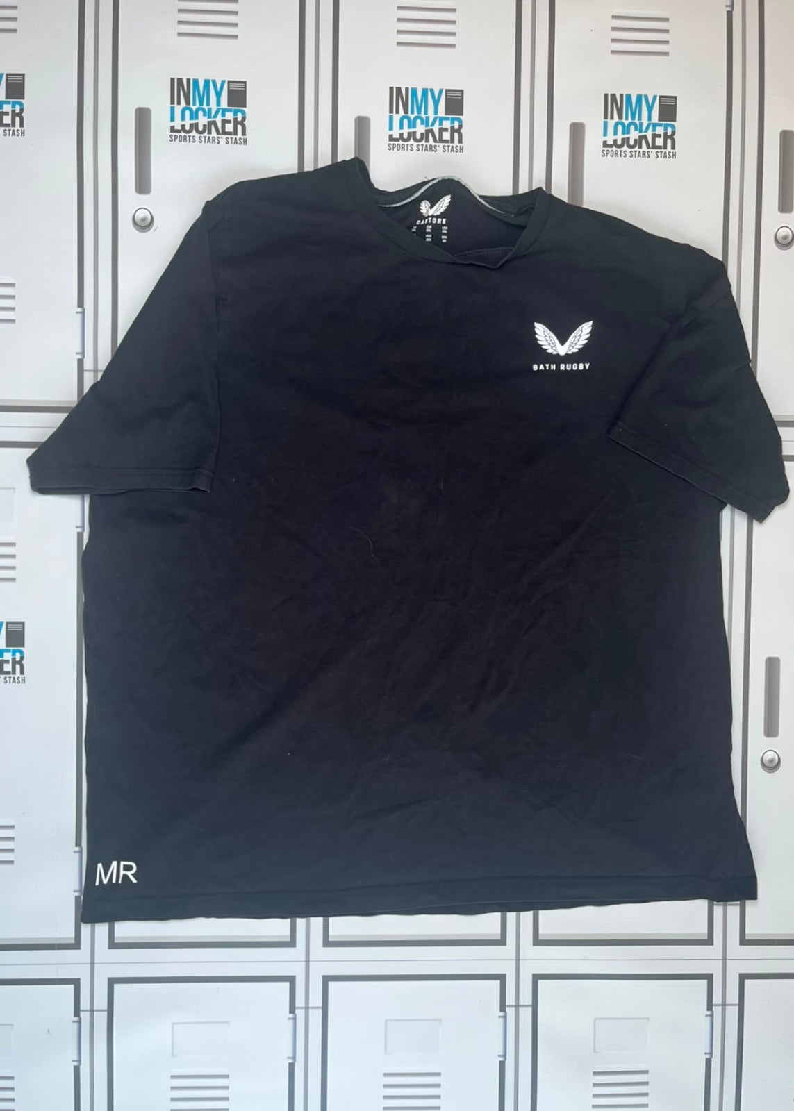 Miles Reid - Bath Rugby Castore Leisure T-Shirt Initialled MR [Black]