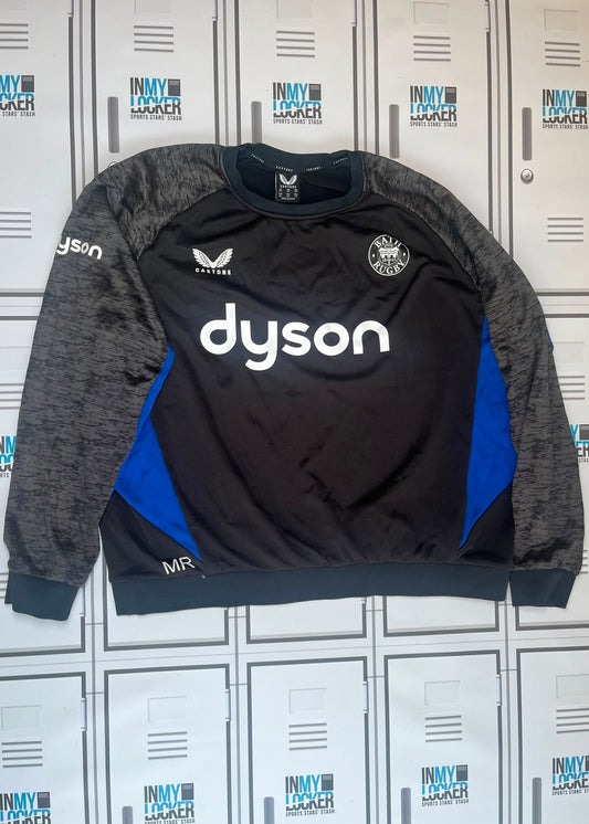 Miles Reid - Bath Rugby Castore Training Jumper Initialled MR [Black]