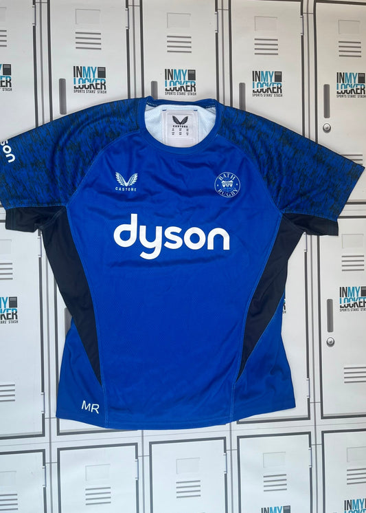 Miles Reid - Bath Rugby Castore Training Shirt Initialled MR [Blue]
