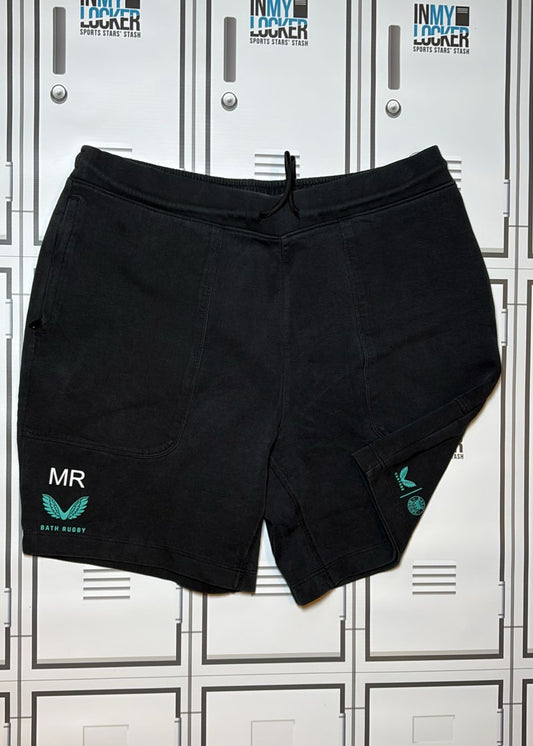 Miles Reid - Bath Rugby Knit Shorts Initialled MR [Black]