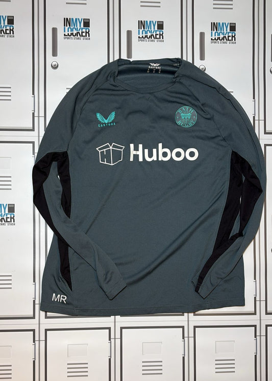 Miles Reid - Bath Rugby Long Sleeve Training Shirt Initialled MR [Grey]