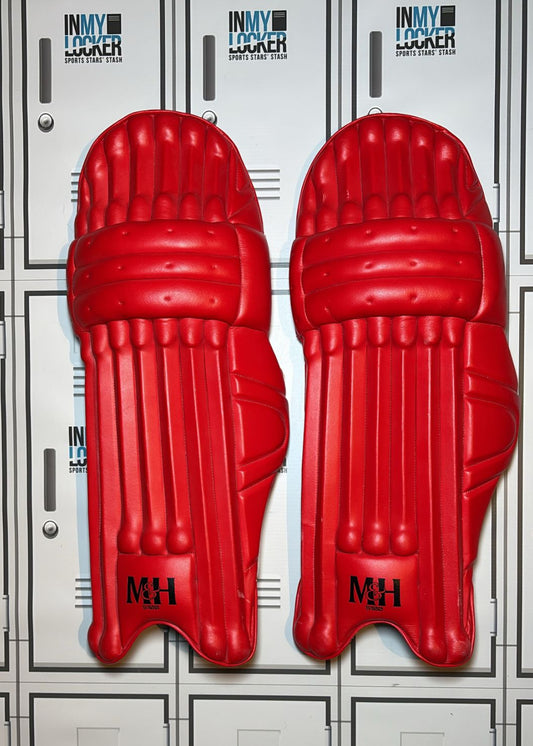 Millichamp and Hall S100 Batting Pads [Red and White]