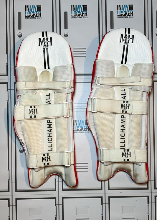 Millichamp and Hall S100 Batting Pads [Red and White]