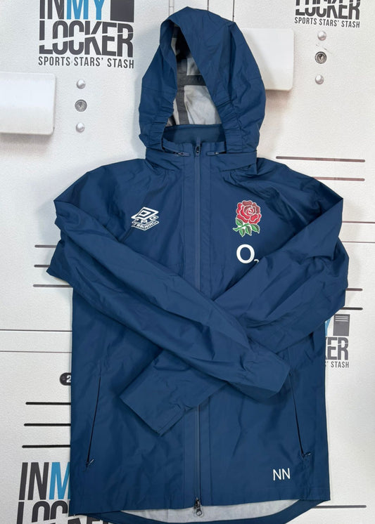 England Rugby - Initialled Waterproof Rain Jacket [Blue]