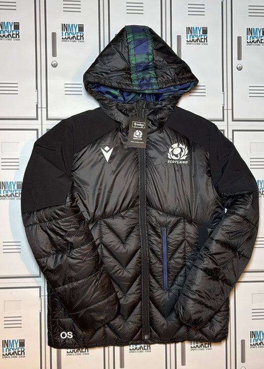 Oliver Smith - Scotland Rugby Macron Padded Raincoat Initialled OS [Black]