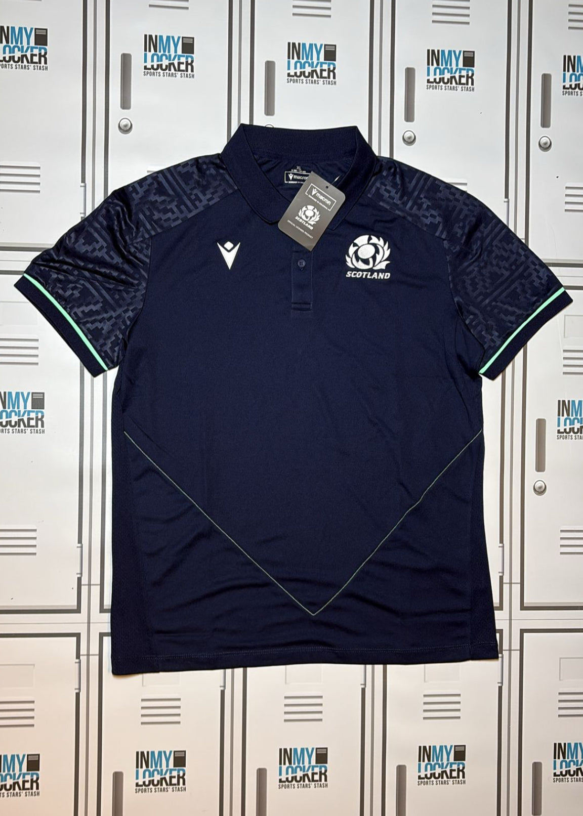 Oliver Smith - Scotland Rugby Macron Polo Shirt [Navy]